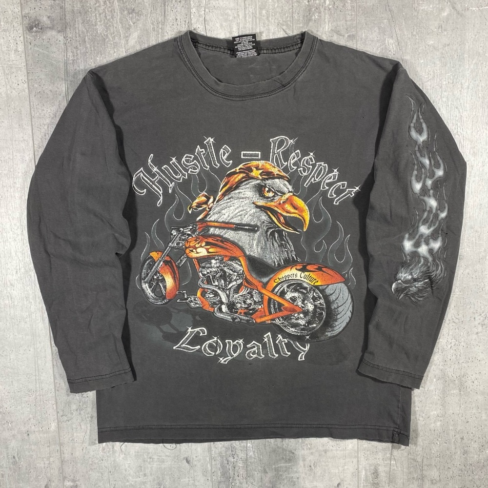 Y2k Flames Biker Longsleeve